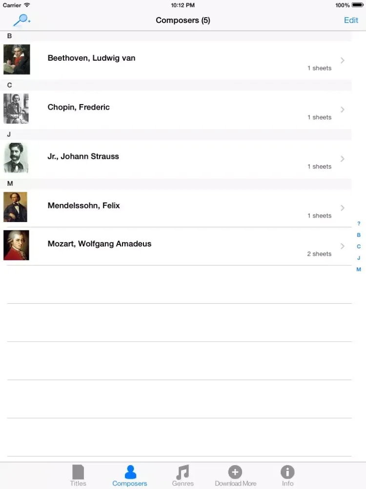 SheetRack Lite - Original Sheet Music Score Read... iPad  Screenshots