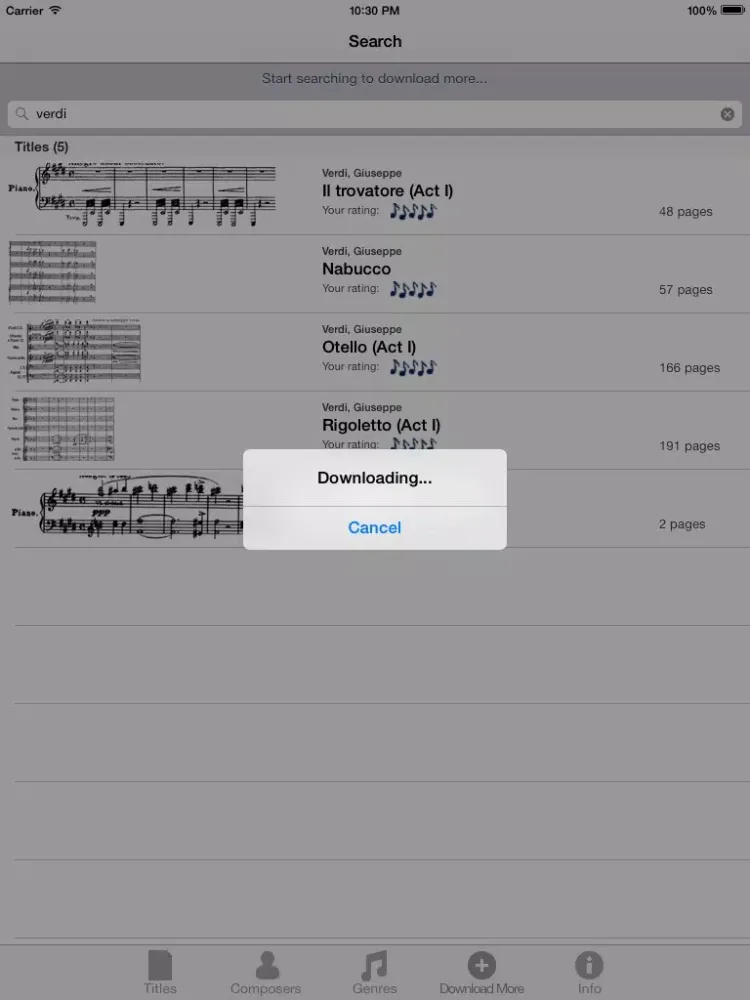 SheetRack Lite - Original Sheet Music Score Read... iPad  Screenshots