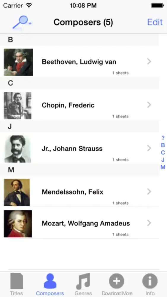 SheetRack Lite - Original Sheet Music Score Read... Screenshots