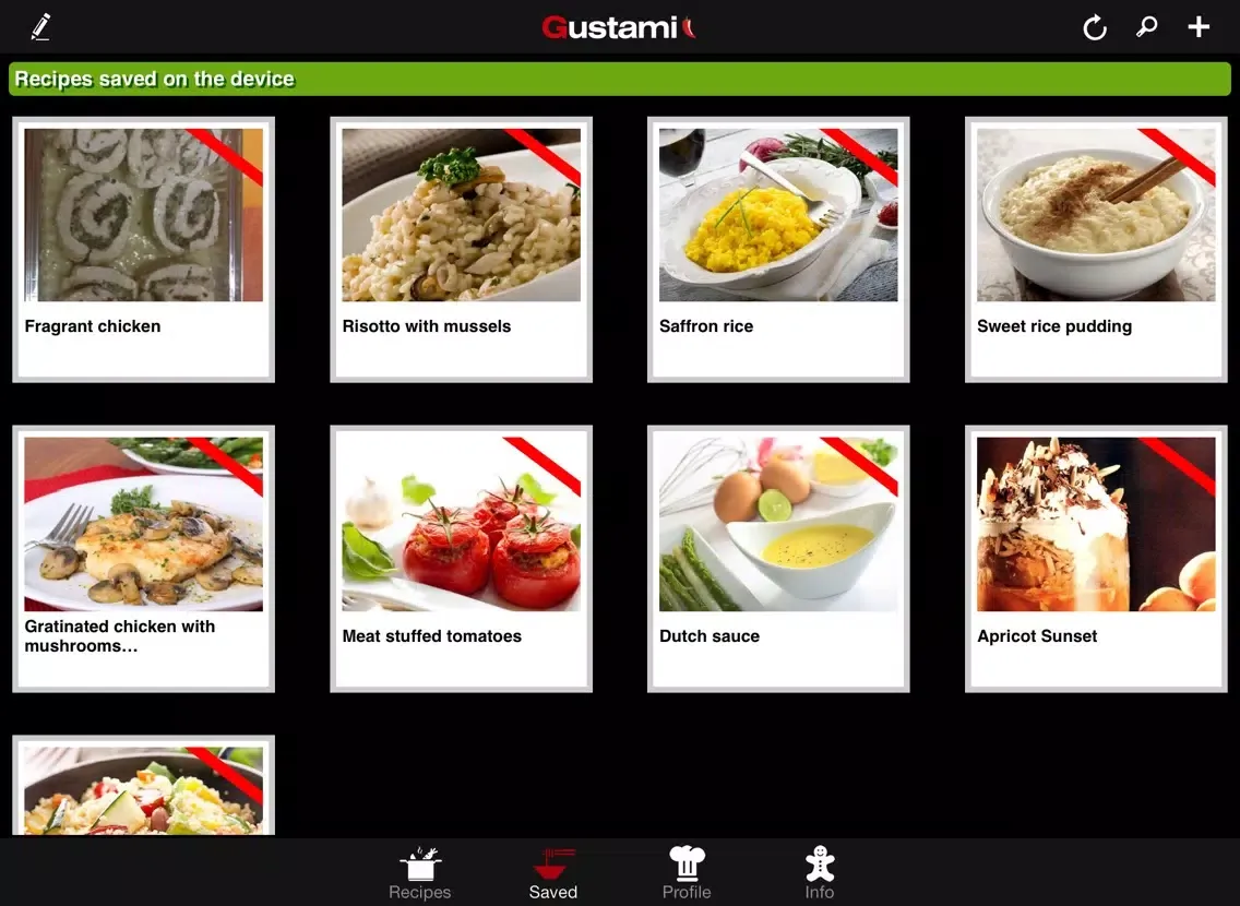 Gustami iPad  Screenshots