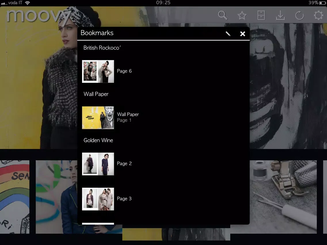Tangkapan layar Moovy iPad 