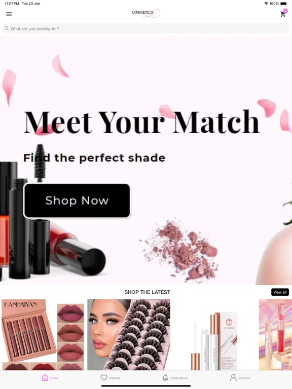 Ảnh chụp màn hình của Cosmetics Store iPad 
