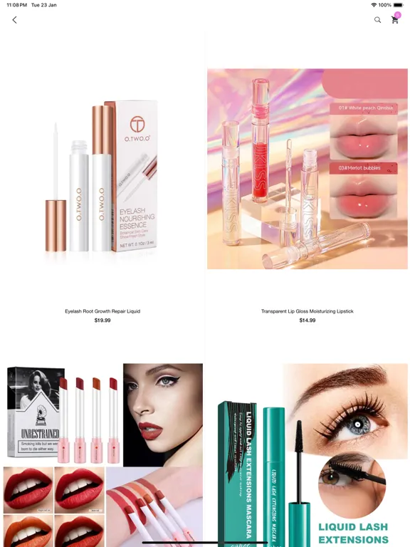 Ảnh chụp màn hình của Cosmetics Store iPad 