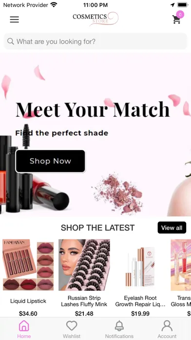 Ảnh chụp màn hình của Cosmetics Store