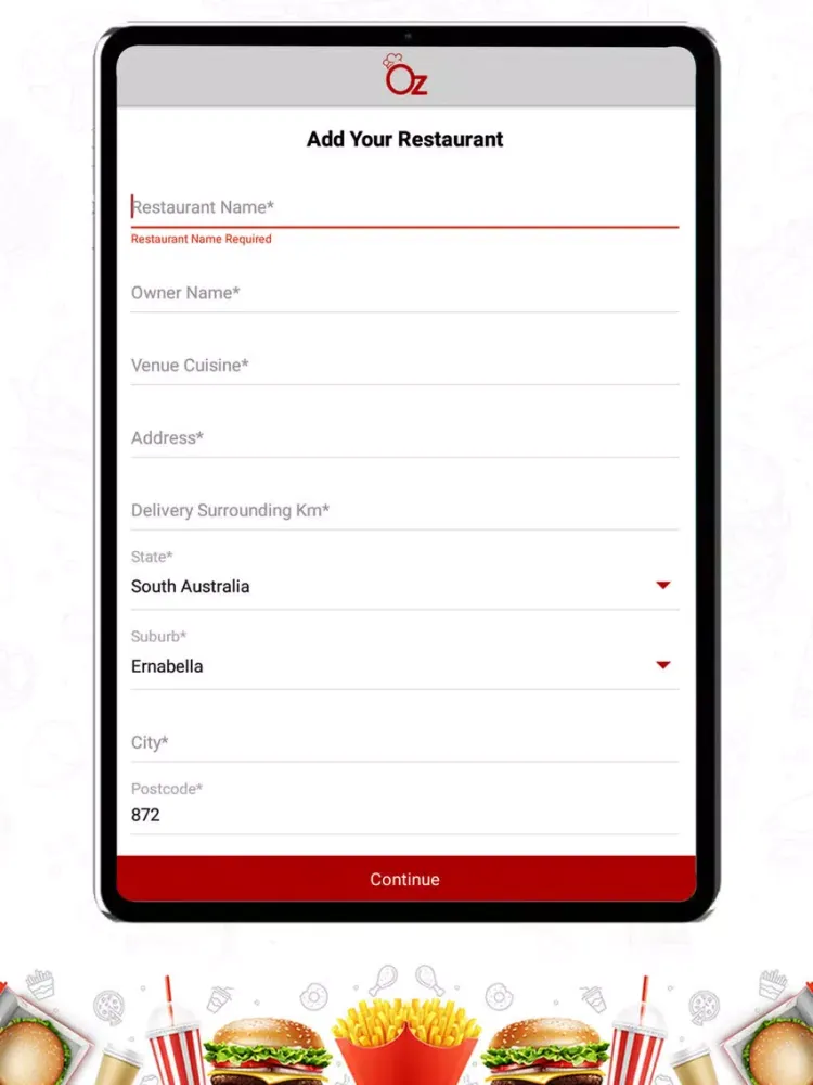OzFoodHunter – Partner APP iPad  スクリーンショット
