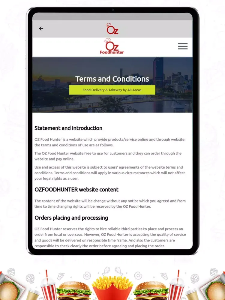 OzFoodHunter – Partner APP iPad  スクリーンショット