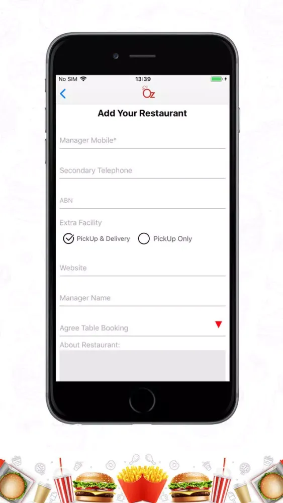OzFoodHunter – Partner APP スクリーンショット