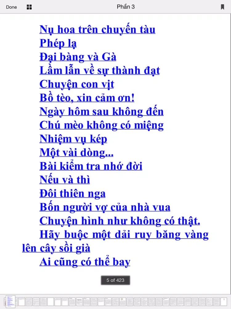 Capturas de pantalla de 1001 Cau Chuyen Cam Dong The Gioi iPad 