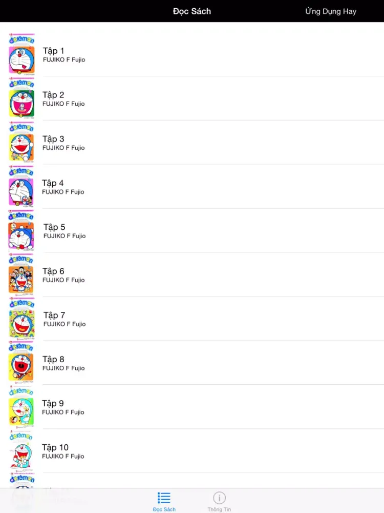 Doremon Trọn Bộ Bản Đẹp iPad 應用截圖
