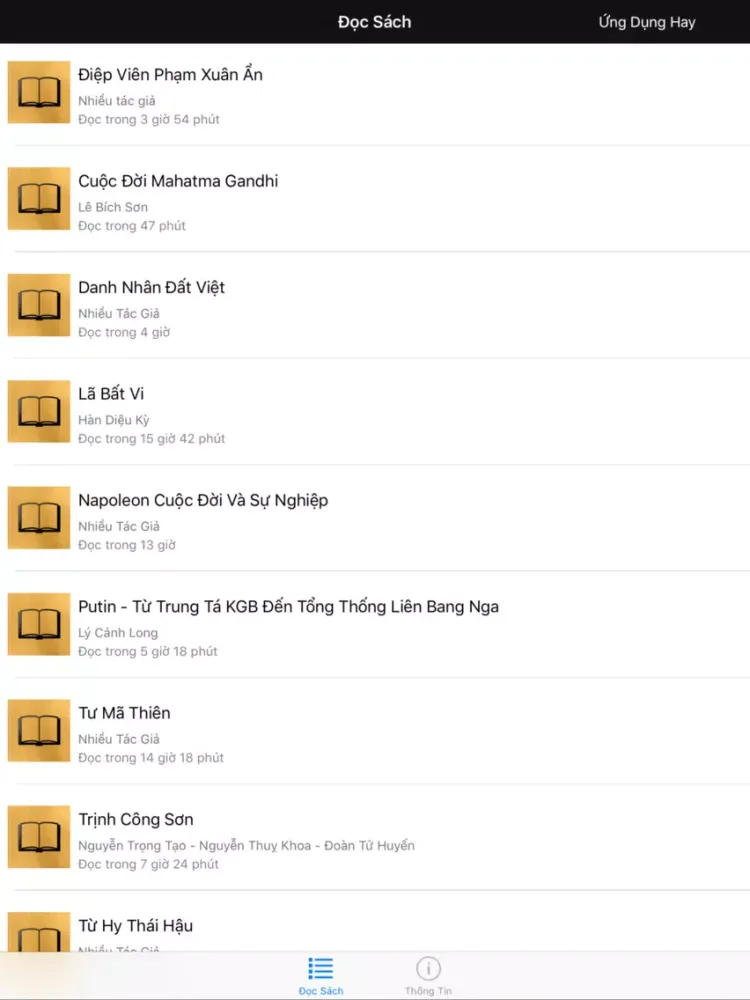 Tu Sach Danh Nhan Viet Nam Va The Gioi iPad  스크린샷