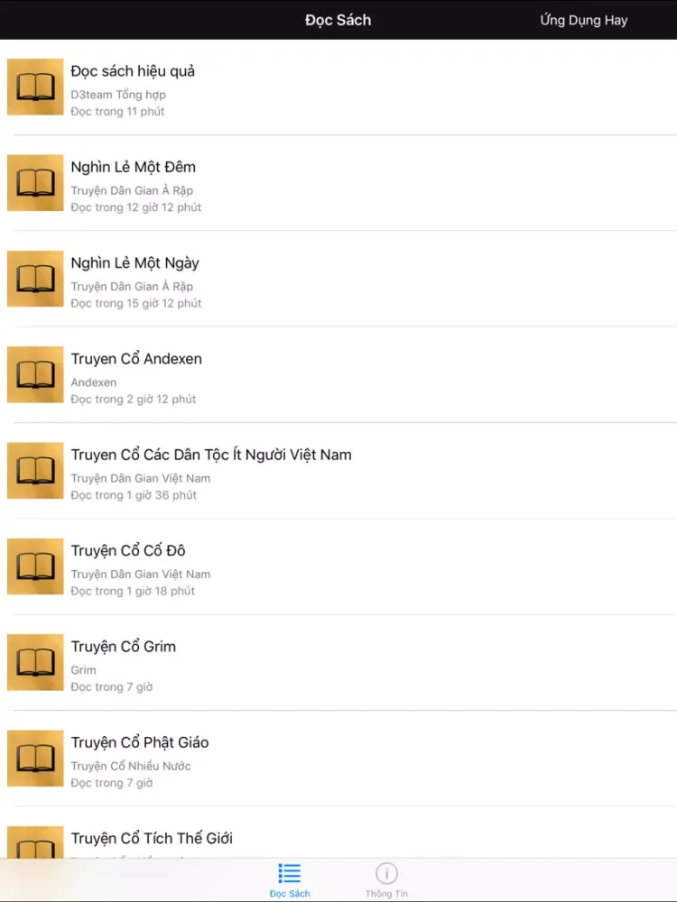 Kho Truyện Cổ Đặc Sắc Trên Thế Giới iPad Screenshots