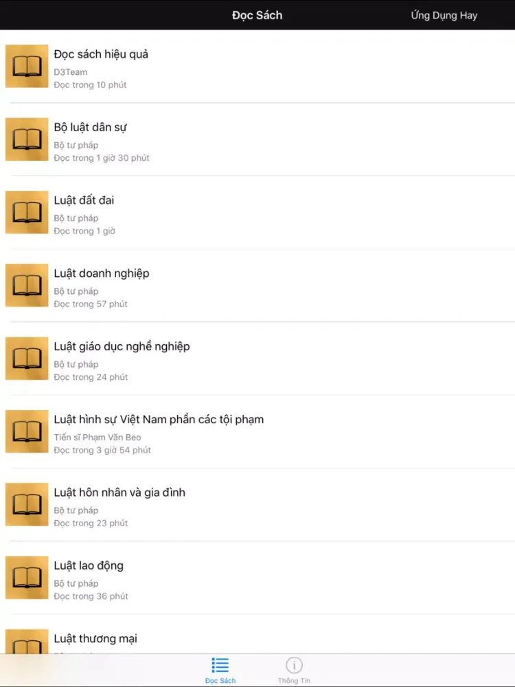 Luật Việt Nam - Trọn Bộ Những Luật Quan Trọng iPad  Screenshots