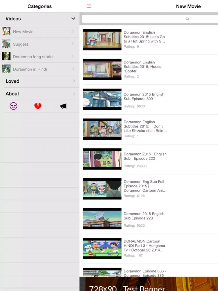 Full Movies For Doraemon iPad  Screenshots