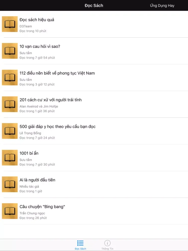 Captures d'écran de Mười Vạn Câu Hỏi Vì Sao iPad 