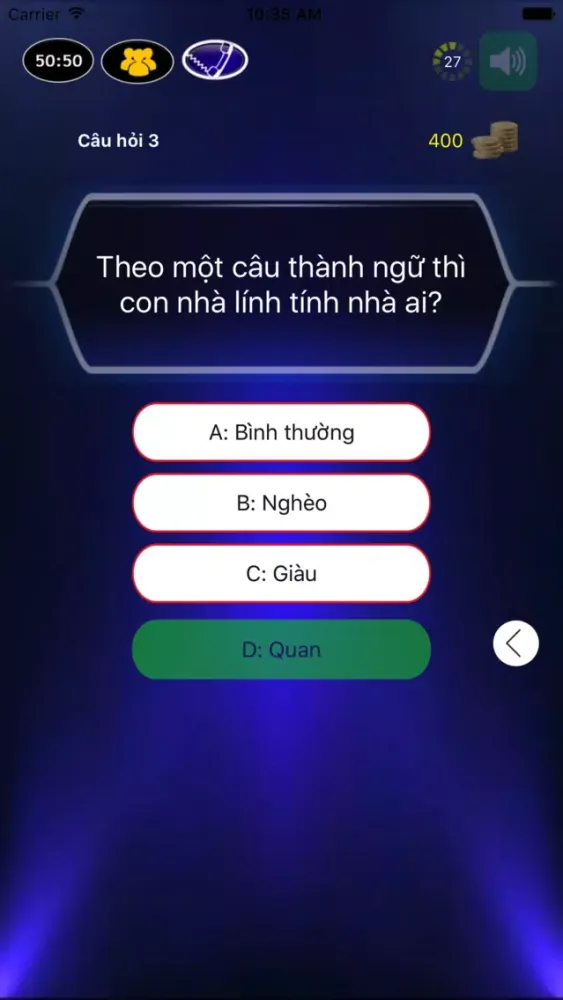 Captures d'écran de Ai La Trieu Phu-2018