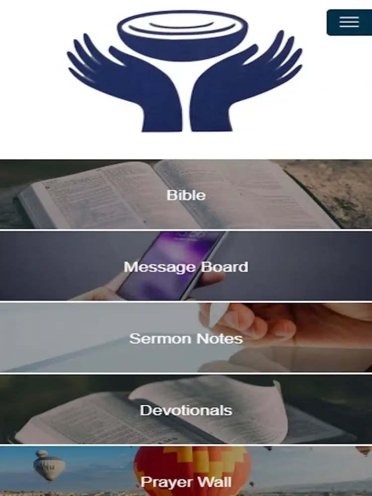 Tangkapan layar Community Baptist Outreach iPad 