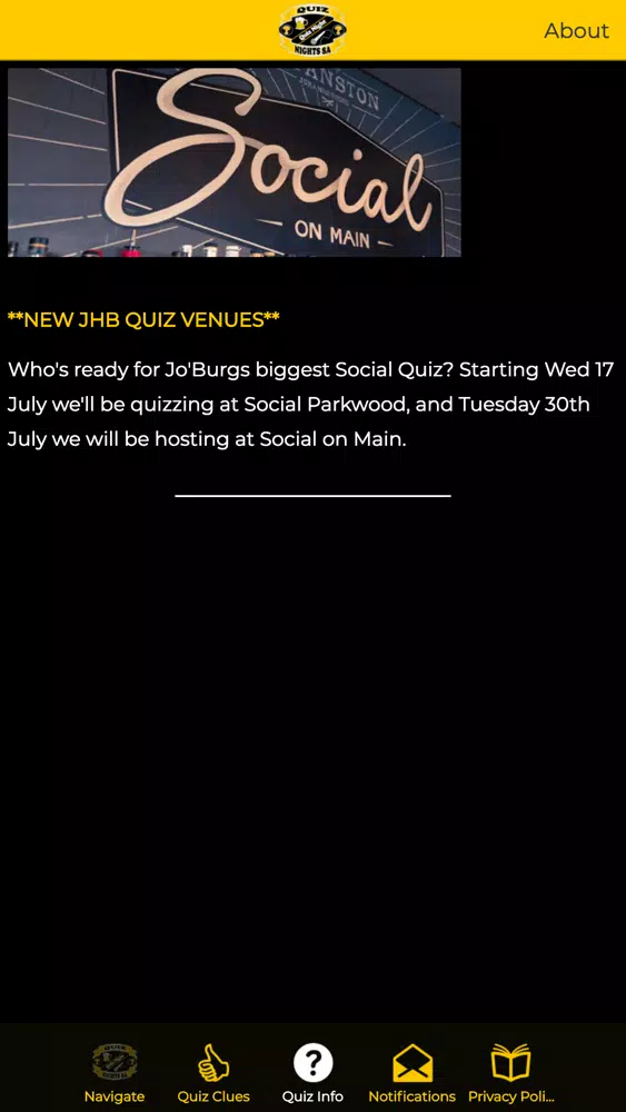 ภาพหน้าจอของ Quiz Nights SA