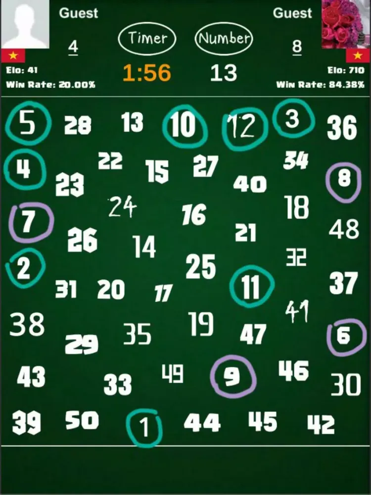 Capturas de tela do Find Number Challenge iPad 