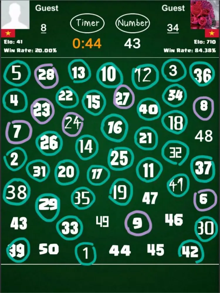 Capturas de tela do Find Number Challenge iPad 