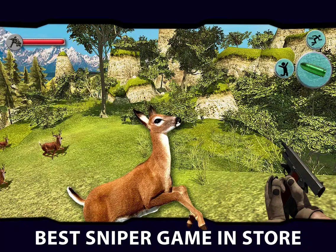 Ảnh chụp màn hình của Deer Hunter 2k16: 3D Wild Animal Shooting Sport iPad 