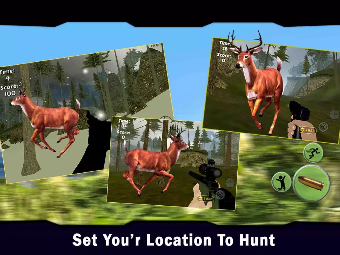 Ảnh chụp màn hình của Deer Hunter 2k16: 3D Wild Animal Shooting Sport iPad 