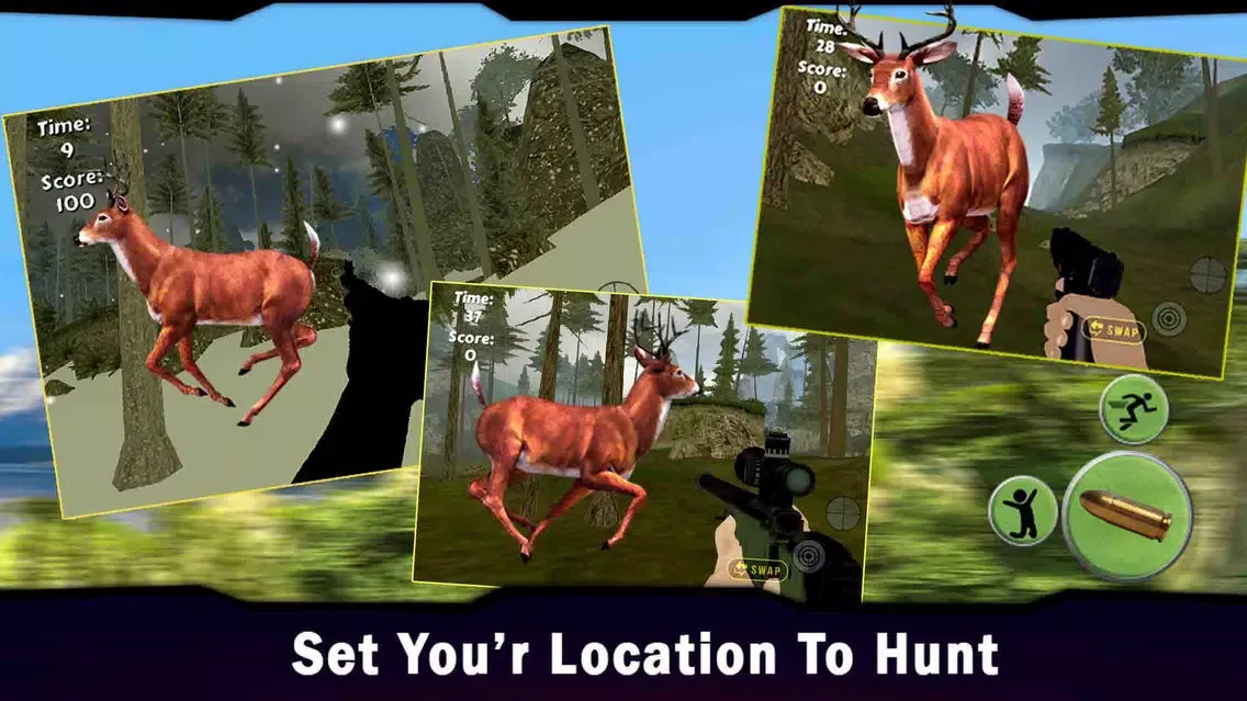Ảnh chụp màn hình của Deer Hunter 2k16: 3D Wild Animal Shooting Sport