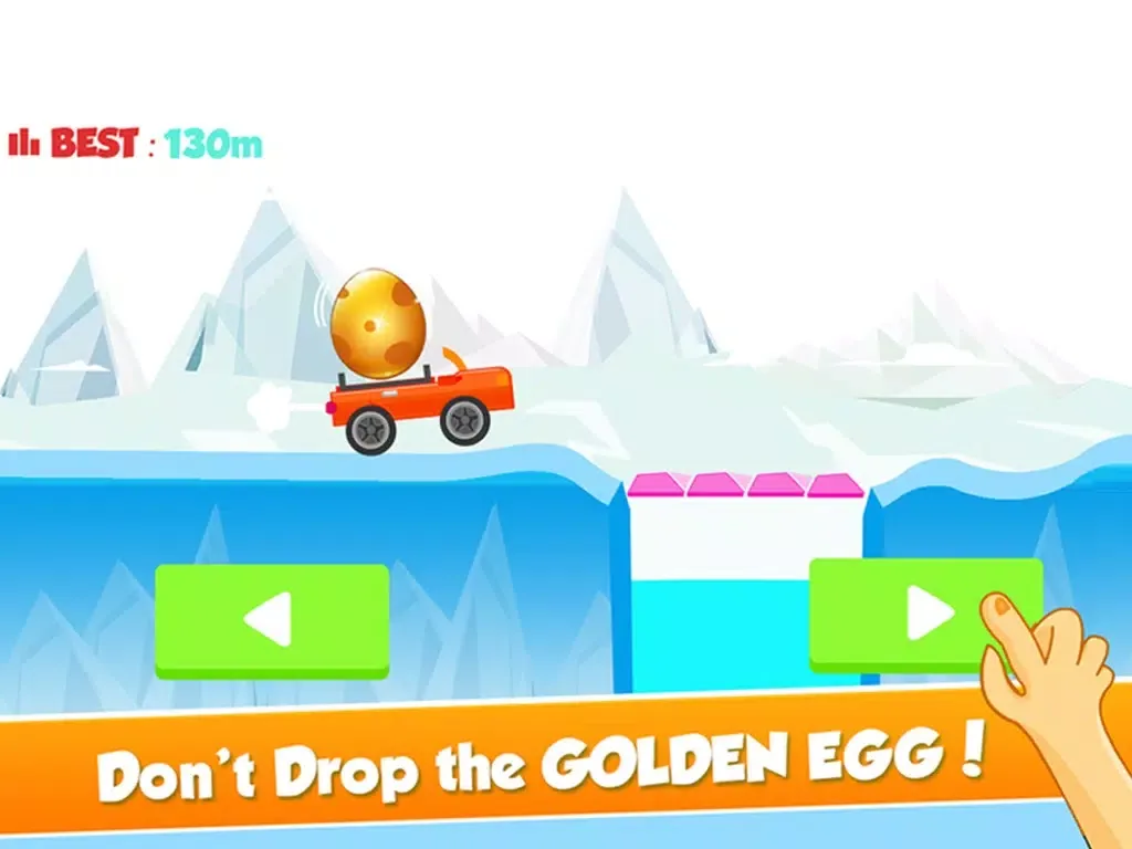 Tiny Car on Risky Road Adventure - Don't Fall the Big Golden Egg iPad  Screenshots