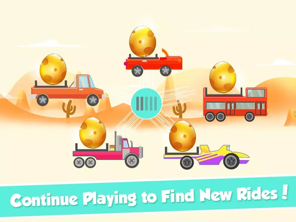 Tiny Car on Risky Road Adventure - Don't Fall the Big Golden Egg iPad  Screenshots