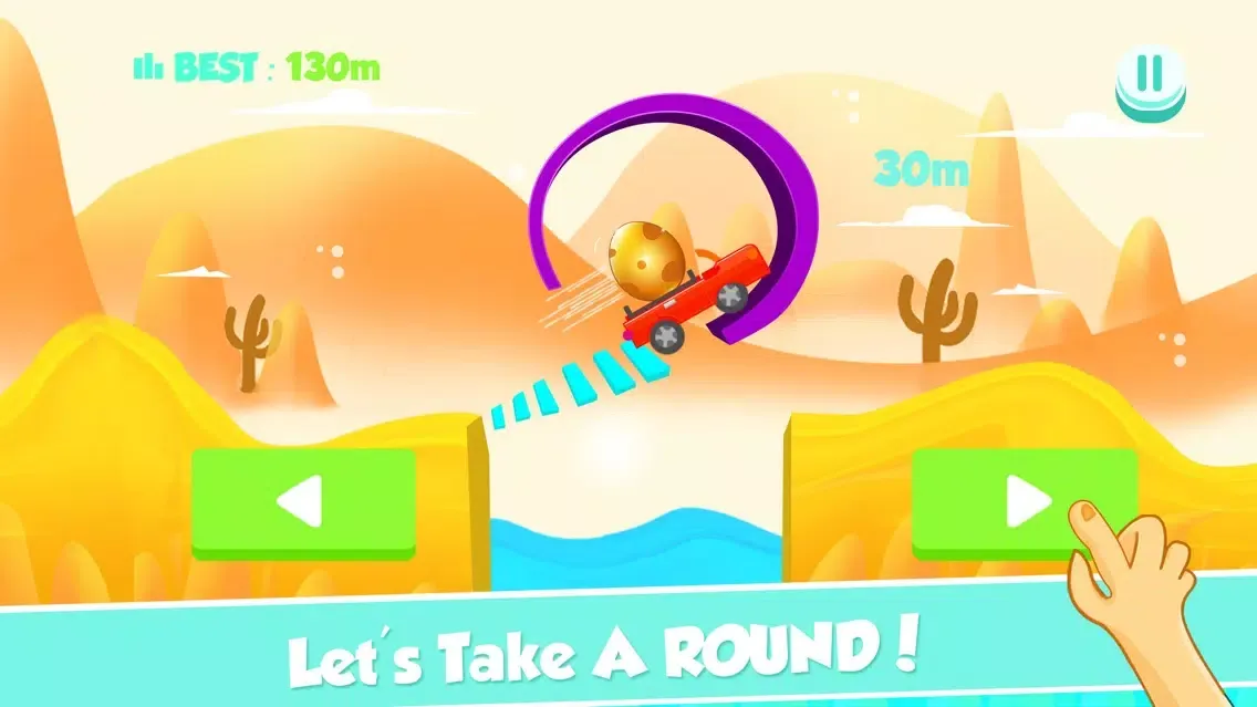 Tiny Car on Risky Road Adventure - Don't Fall the Big Golden Egg Screenshots
