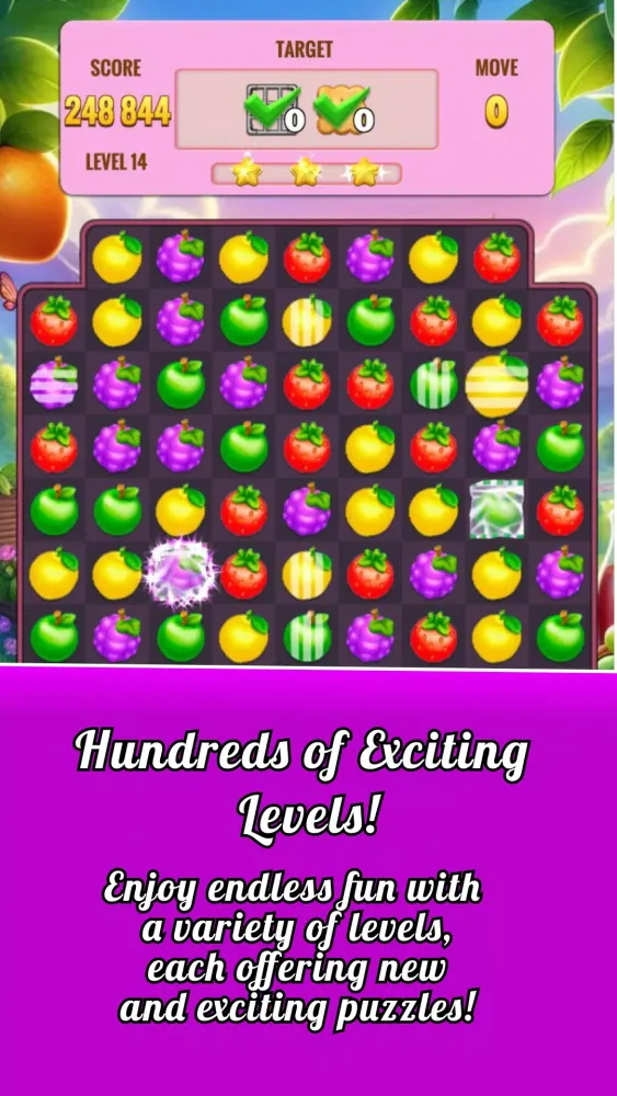 Fruit Garden Match 3 Puzzle應用截圖