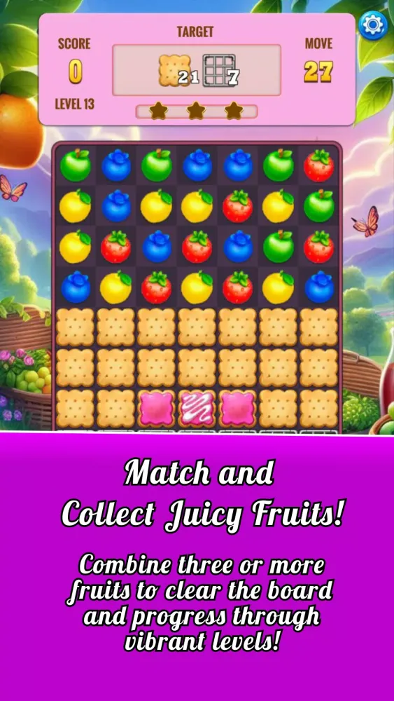 Fruit Garden Match 3 Puzzle應用截圖
