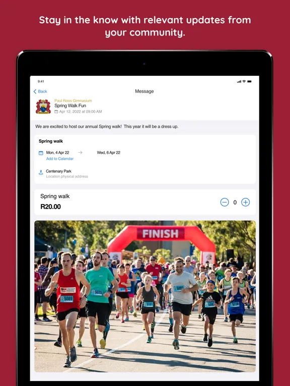 Paul Roos Gimnasium iPad  سکرین شاٹس