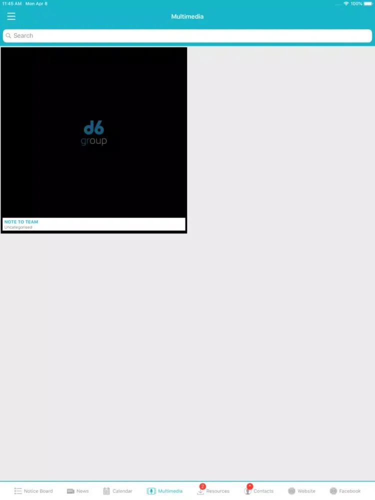 Tangkapan skrin AEE CONNECT iPad 