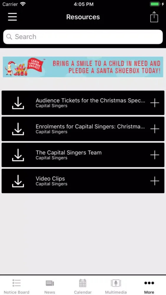 ภาพหน้าจอของ Capital Singers