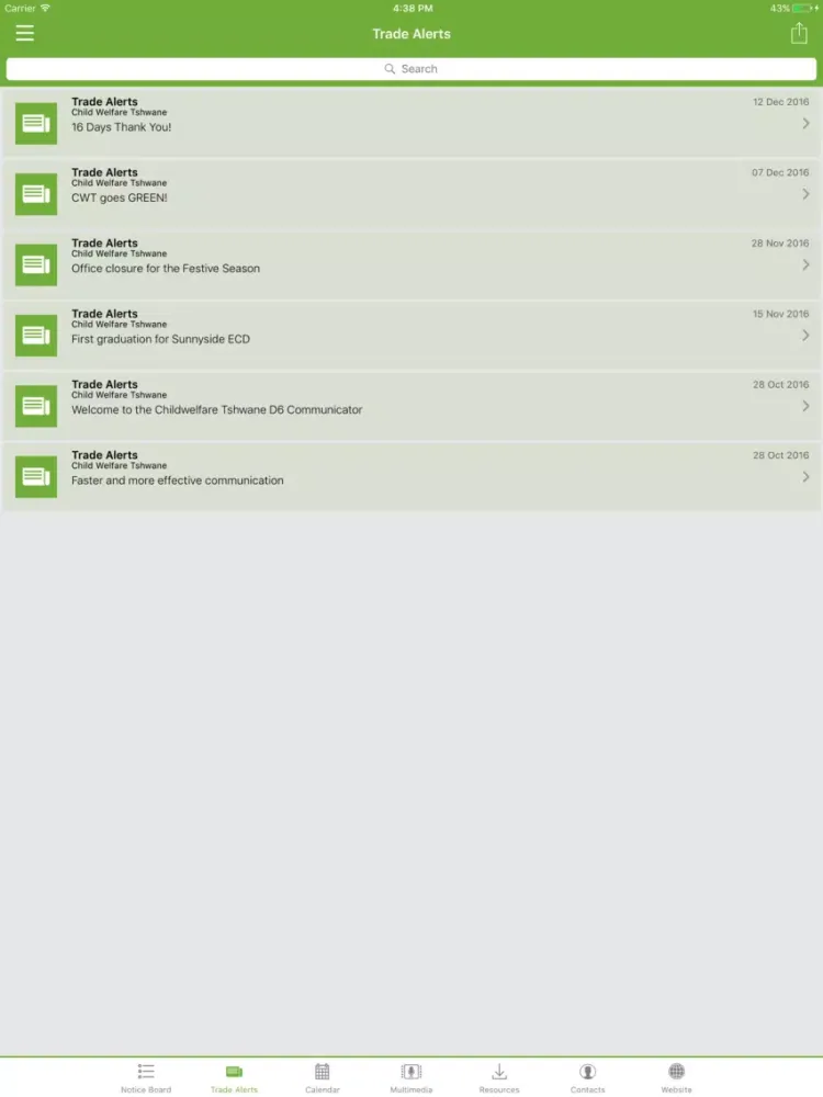 Child Welfare Tshwane iPad  スクリーンショット