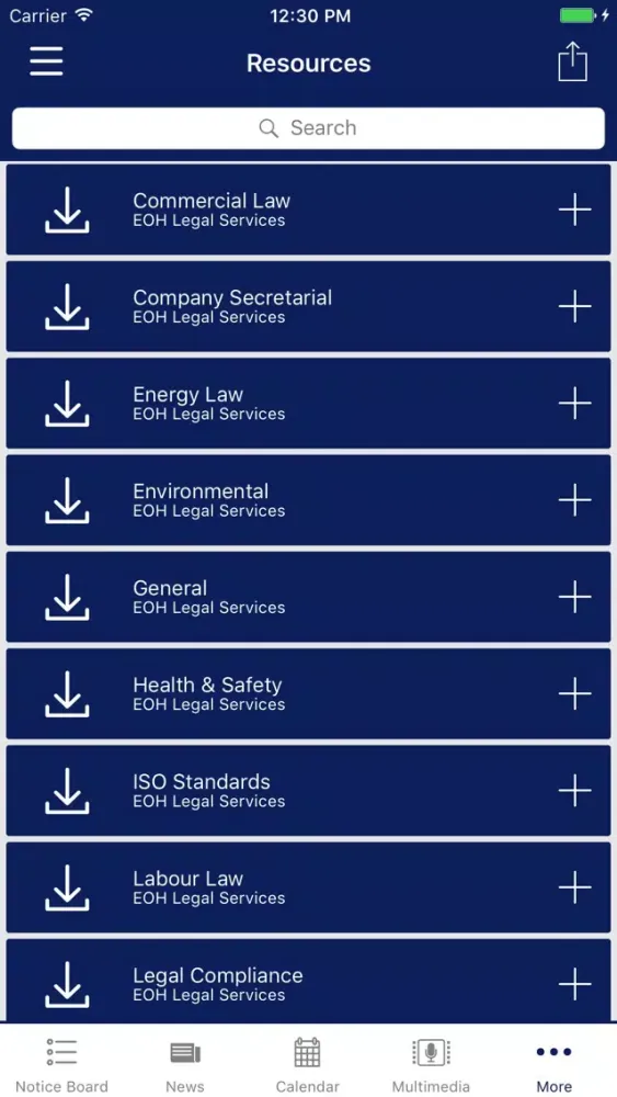 EOH Legal Services スクリーンショット