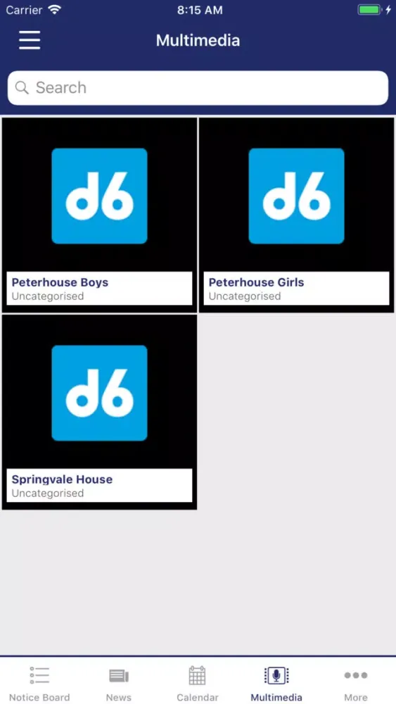 Ảnh chụp màn hình của Peterhouse Group of Schools