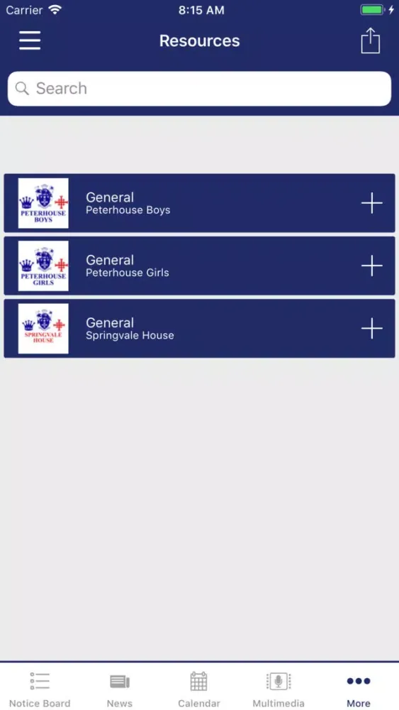 Ảnh chụp màn hình của Peterhouse Group of Schools