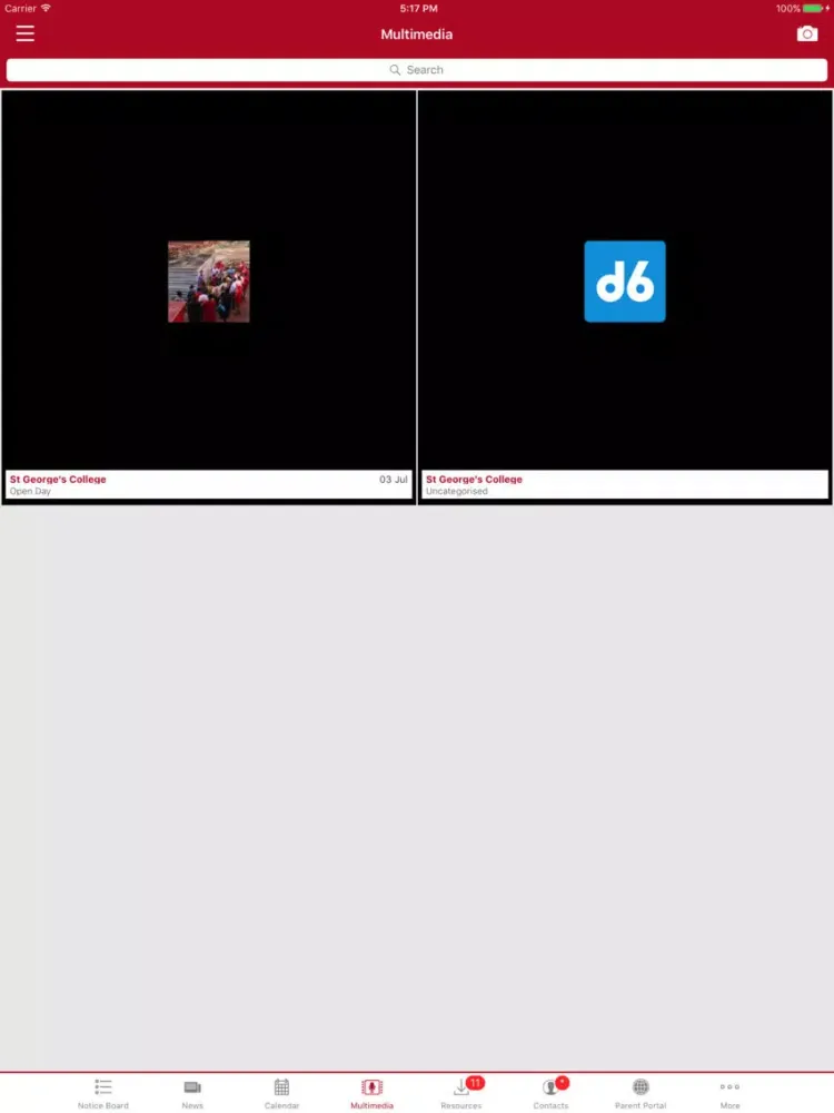 St George's College Communicator iPad  Screenshots