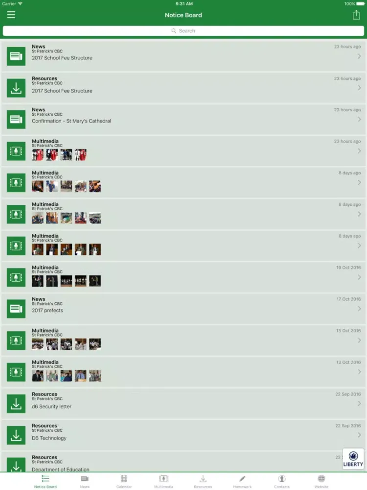 Скриншоты St Patrick's CBC iPad 