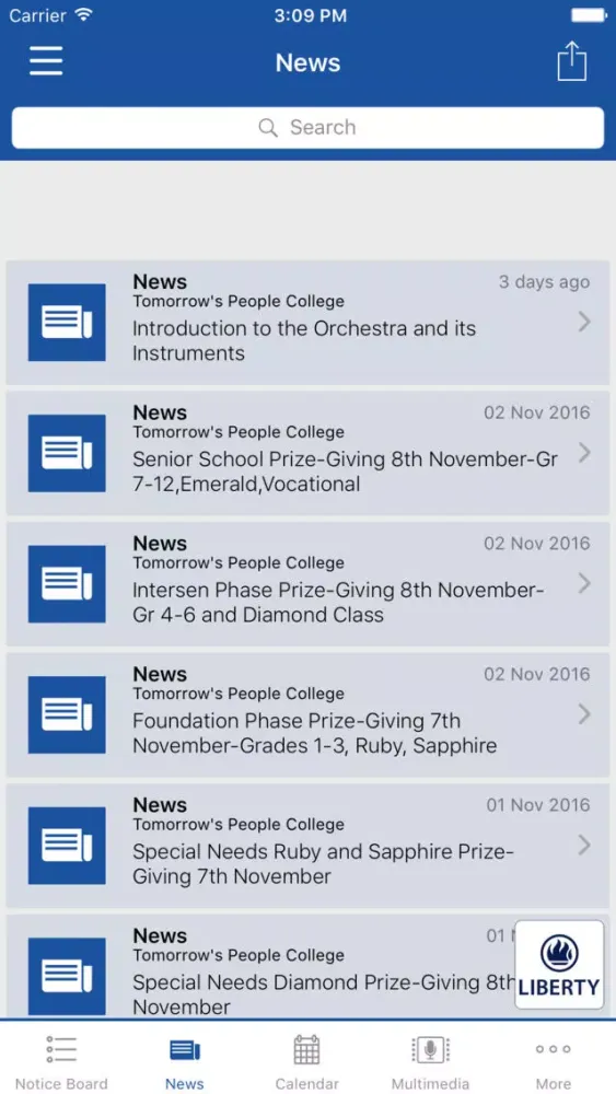 Captures d'écran de Tomorrow's People College