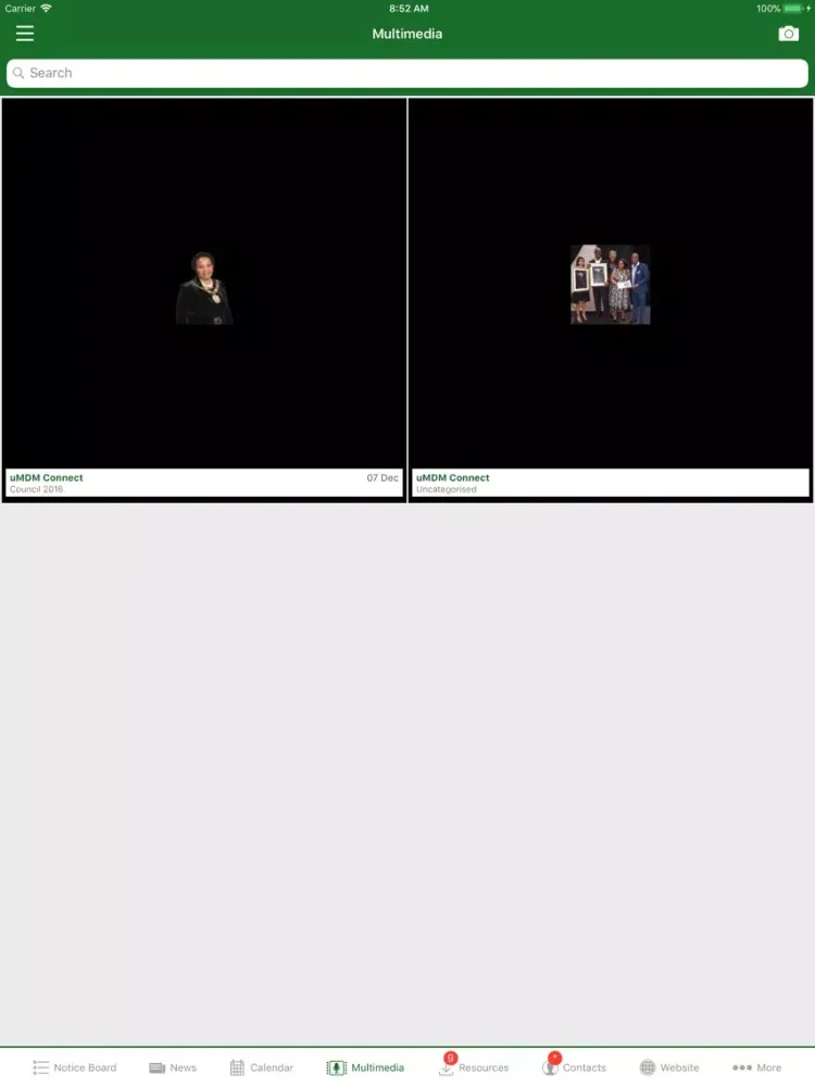 ภาพหน้าจอของ uMDM Connect iPad 