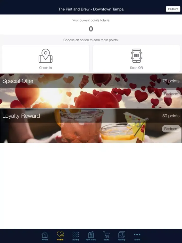Ảnh chụp màn hình của The Pint and Brew App iPad 