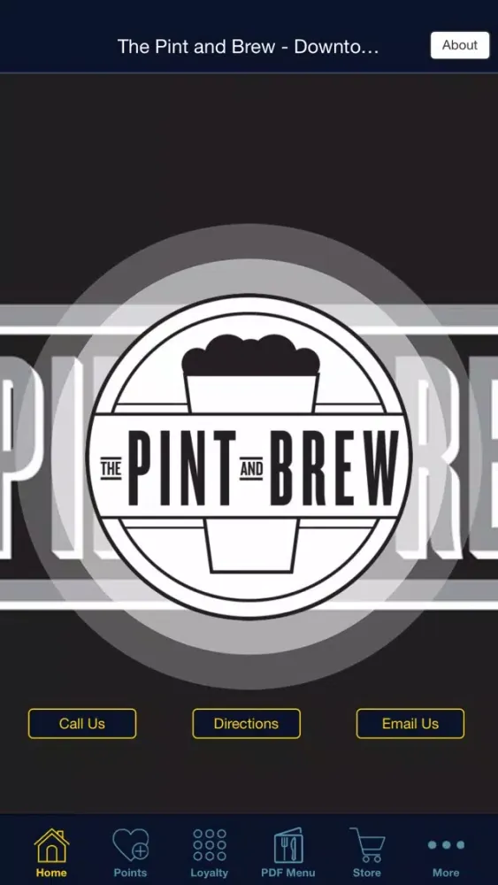 Ảnh chụp màn hình của The Pint and Brew App
