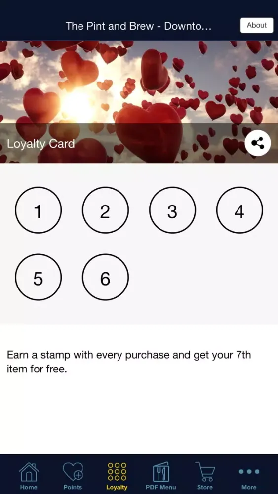Ảnh chụp màn hình của The Pint and Brew App