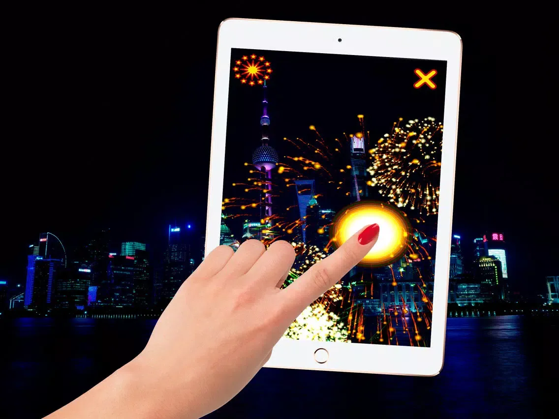 Tangkapan skrin Fireworks iPad 