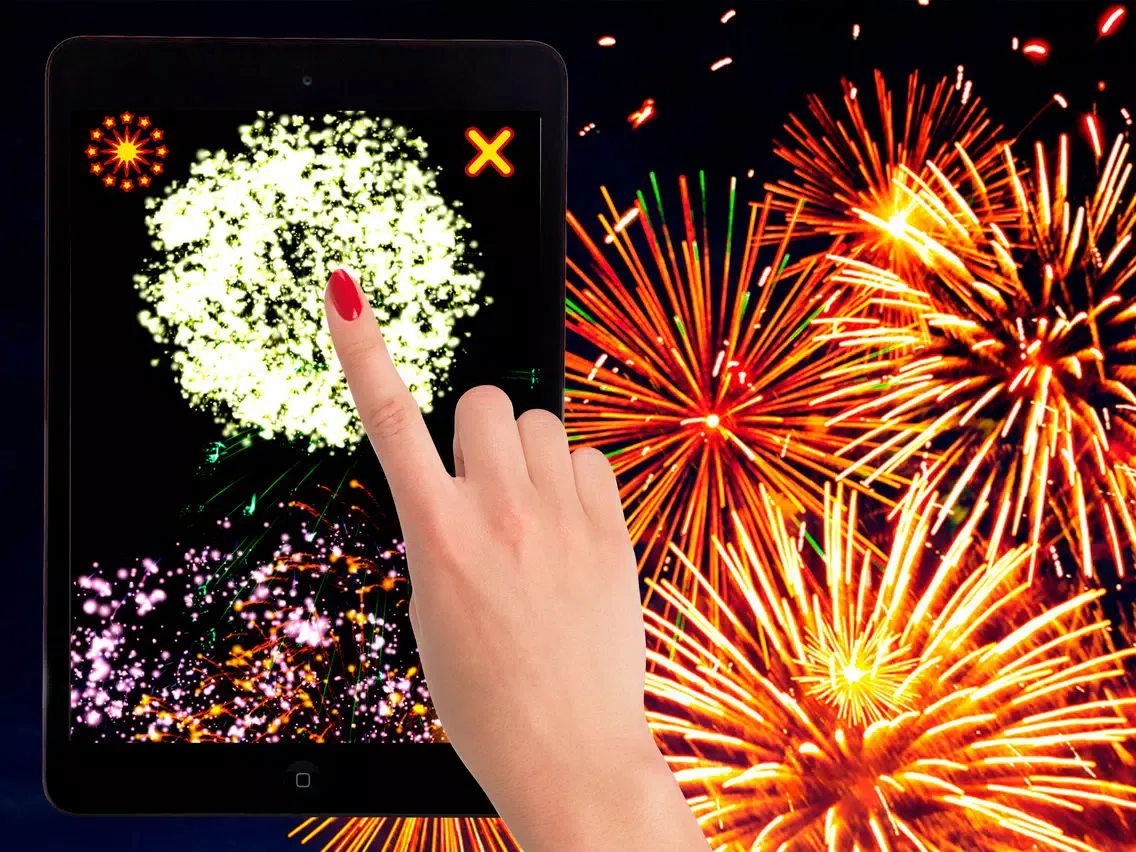 Tangkapan skrin Fireworks iPad 