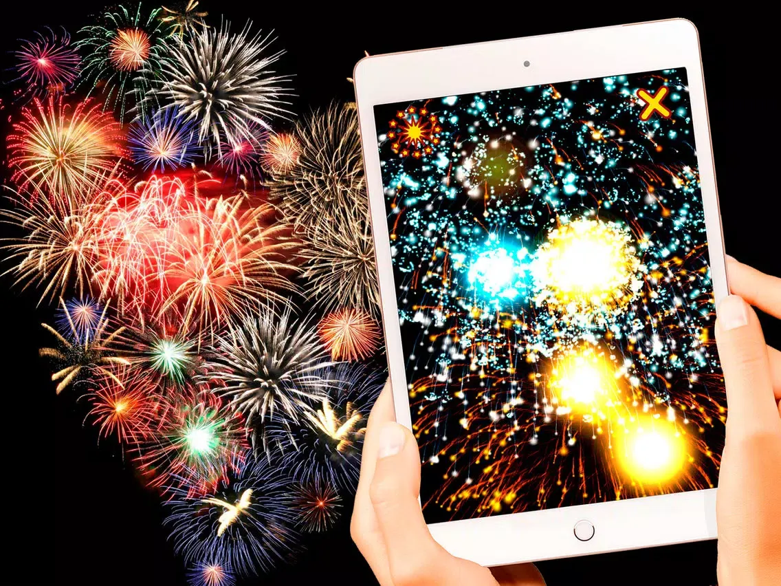 Tangkapan skrin Fireworks iPad 