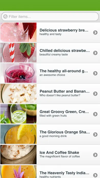 Simple Smoothie Recipes DA Screenshots