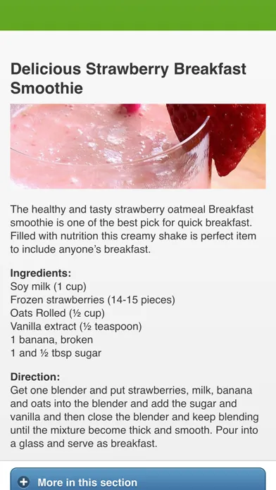Simple Smoothie Recipes DA Screenshots